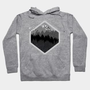 Retro Mountain Forest - Trees Are The Cure Hoodie